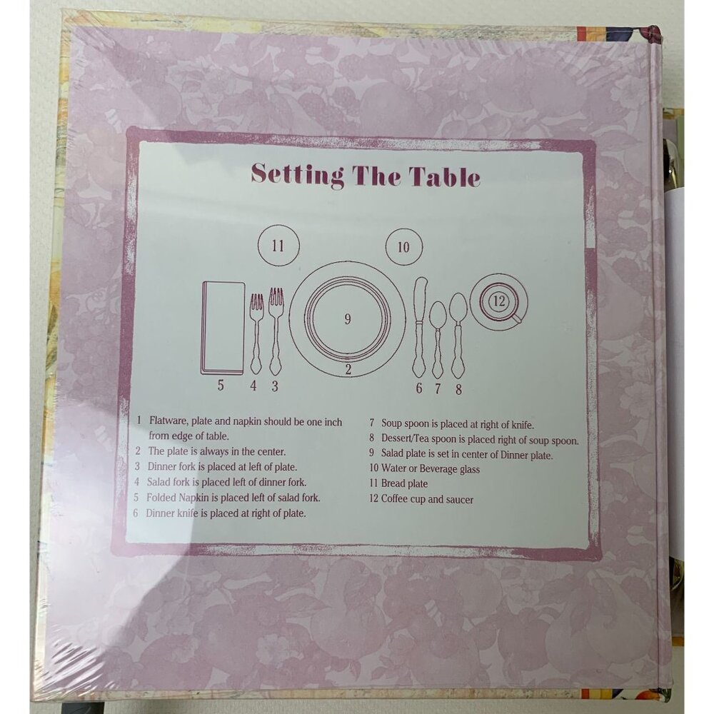 C.R. Gibson Fresh Fruit Recipe Keeper Binder 7"x6" Recipe Cards Refillable NEW - Picture 6 of 11